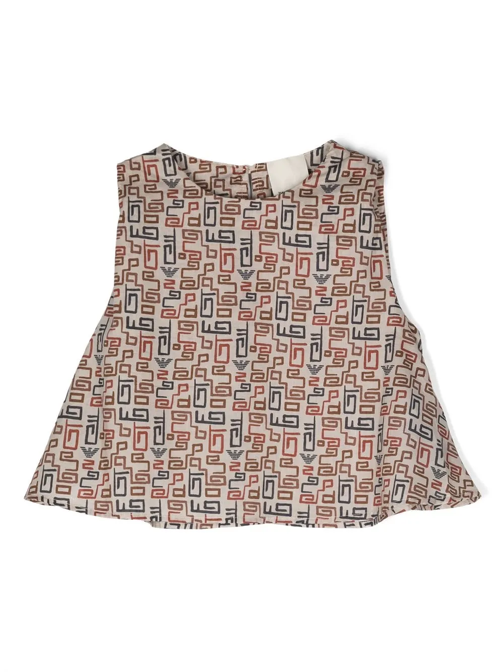 

Emporio Armani Kids top sin mangas con estampado abstracto - Neutro