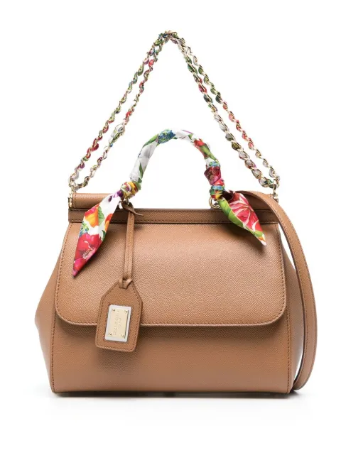 Dolce & Gabbana small Sicily leather tote bag