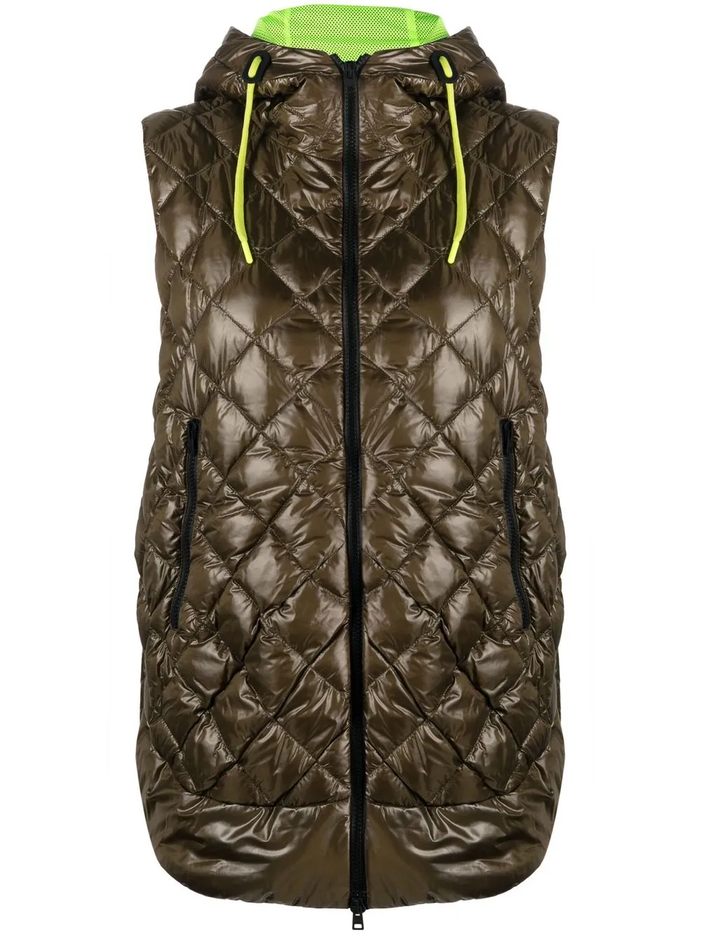 

Herno hooded quilted gilet - Green