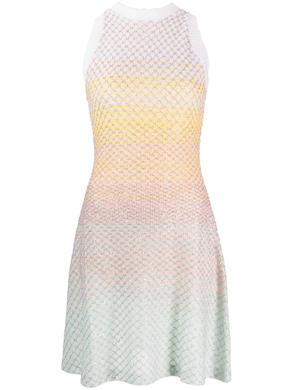 Missoni Gradient Sequinned Mini Dress In Multicolor