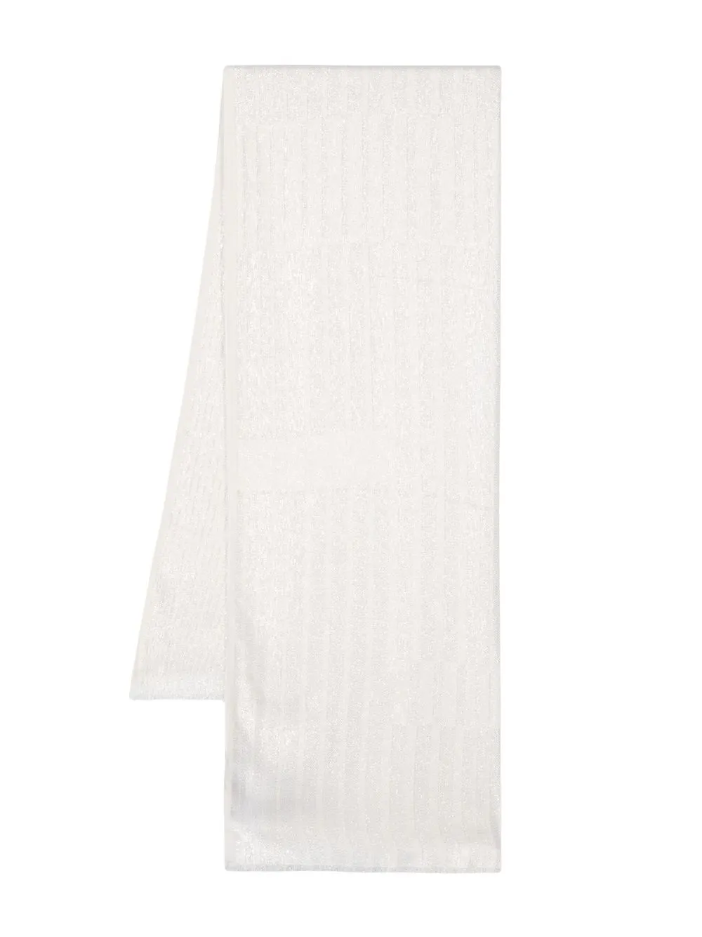 

TWINSET stripe-pattern rectangular scarf - Neutrals