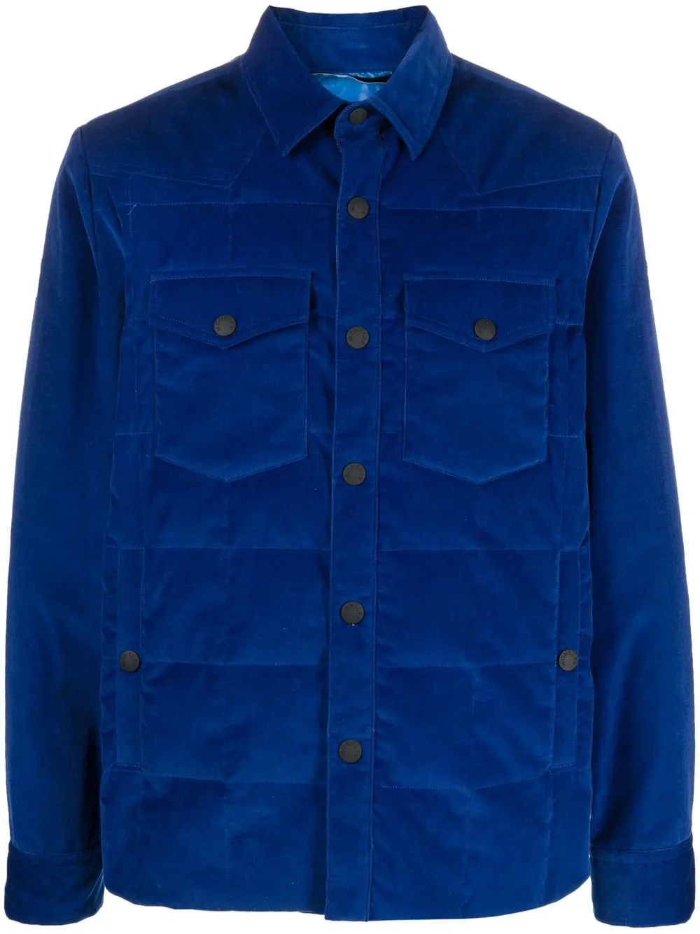 

Moncler Grenoble feather-down shirt jacket - Blue