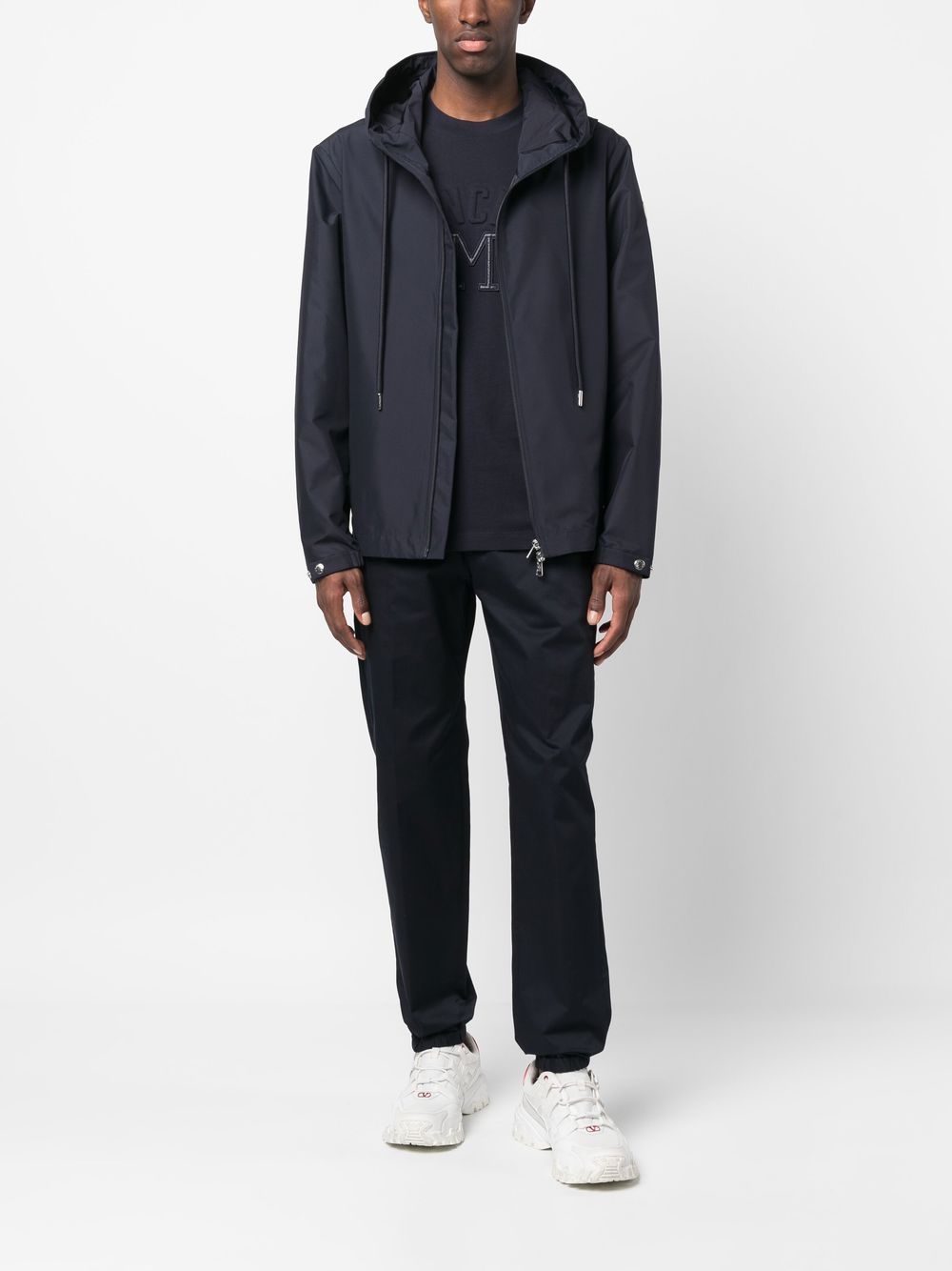 Moncler Jack met logoprint - Blauw