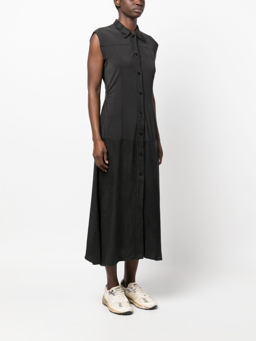 Bimba y Lola Sleeveless Midi Shirtdress - Farfetch