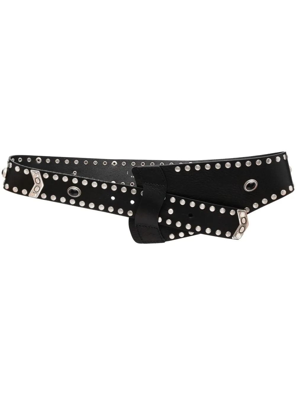 

IRO stud-detail leather waist belt - Black