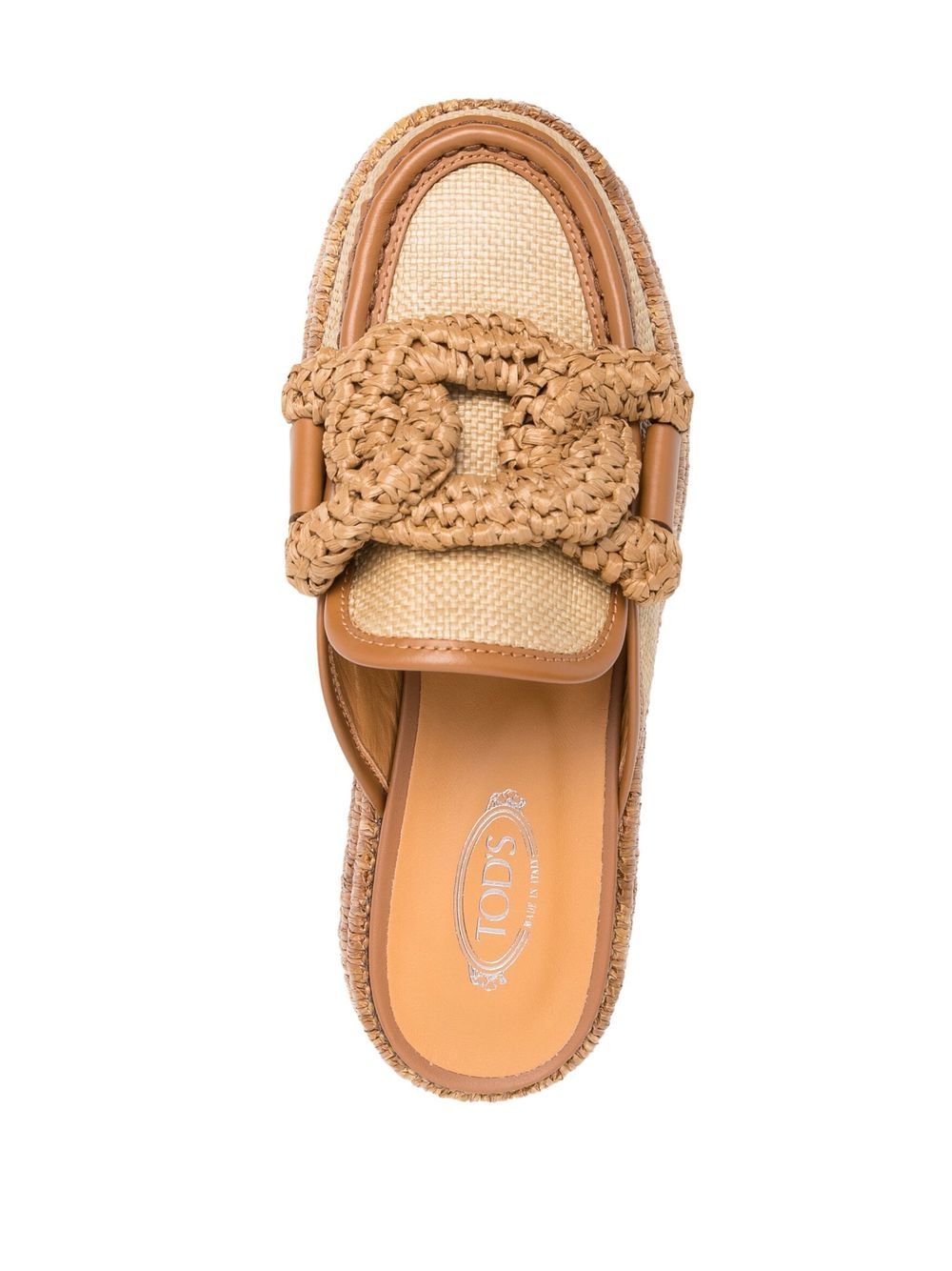 BRAIDED RAFFIA MULES