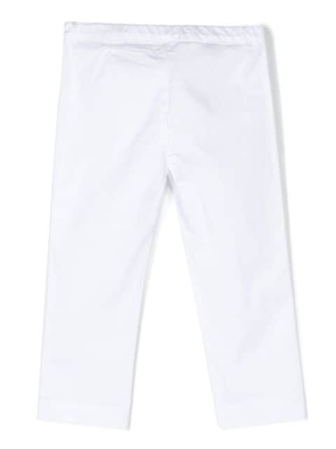 side button-fastening detail trousers