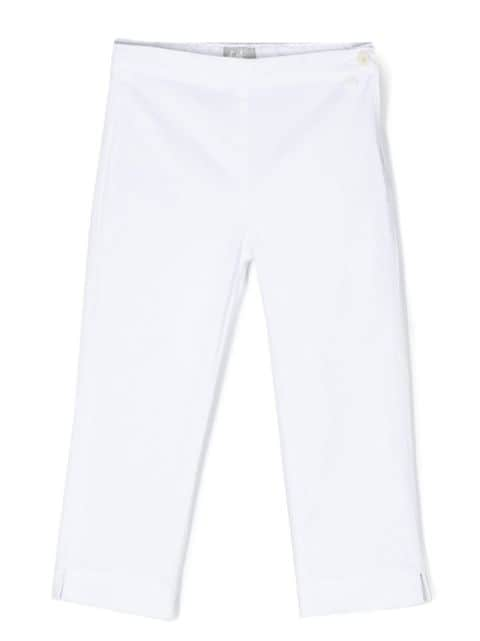 side button-fastening detail trousers