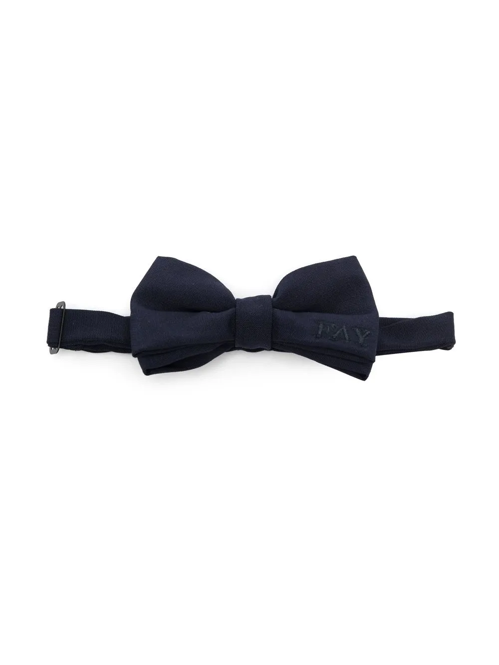 

Fay Kids embroidered-logo bow tie - Blue