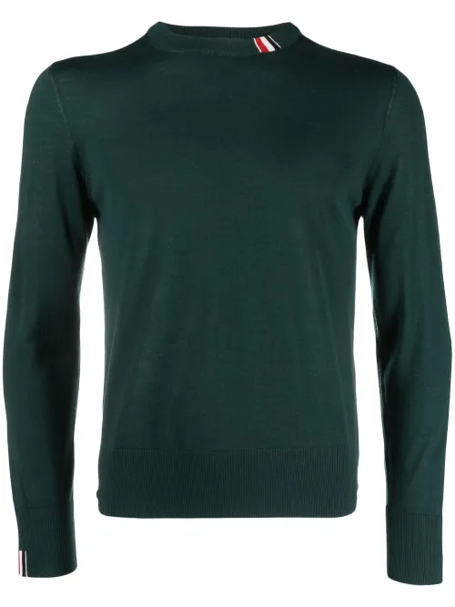 Thom Browne pull à col rond - Vert - Thom Browne - Modalova