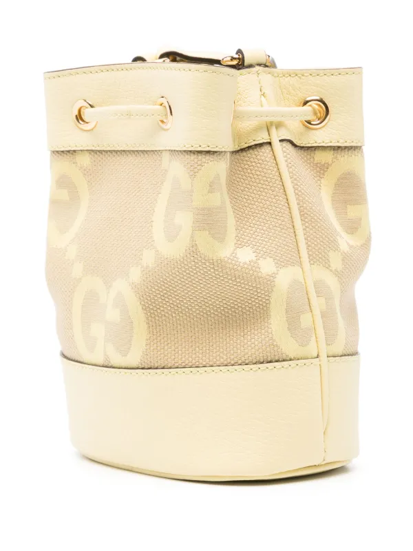 Gucci yellow bucket bag hotsell