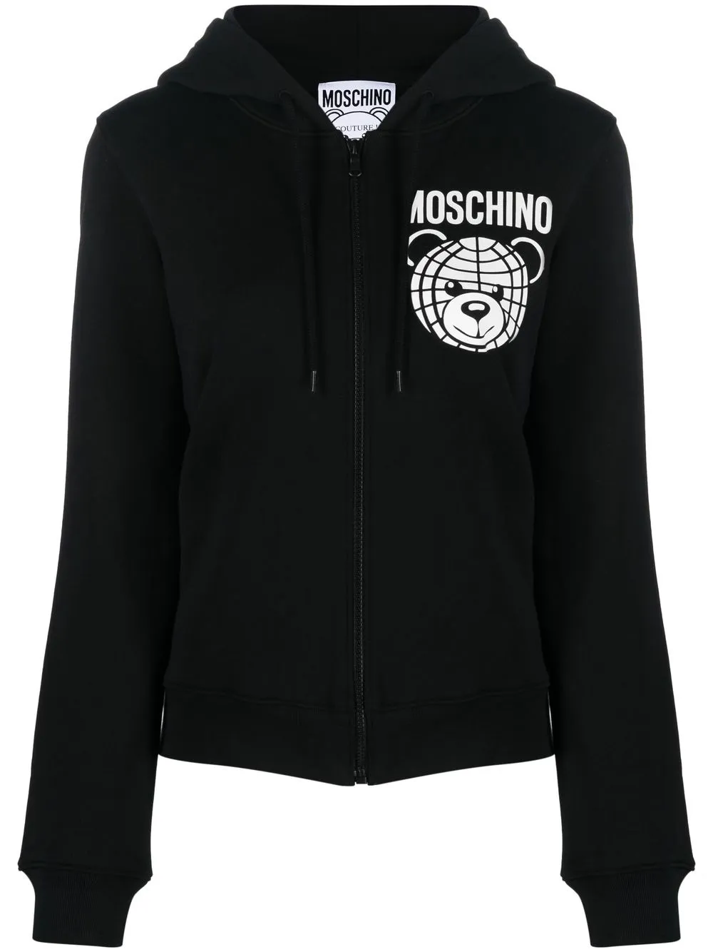 

Moschino Teddy Bear logo-print hoodie - Black