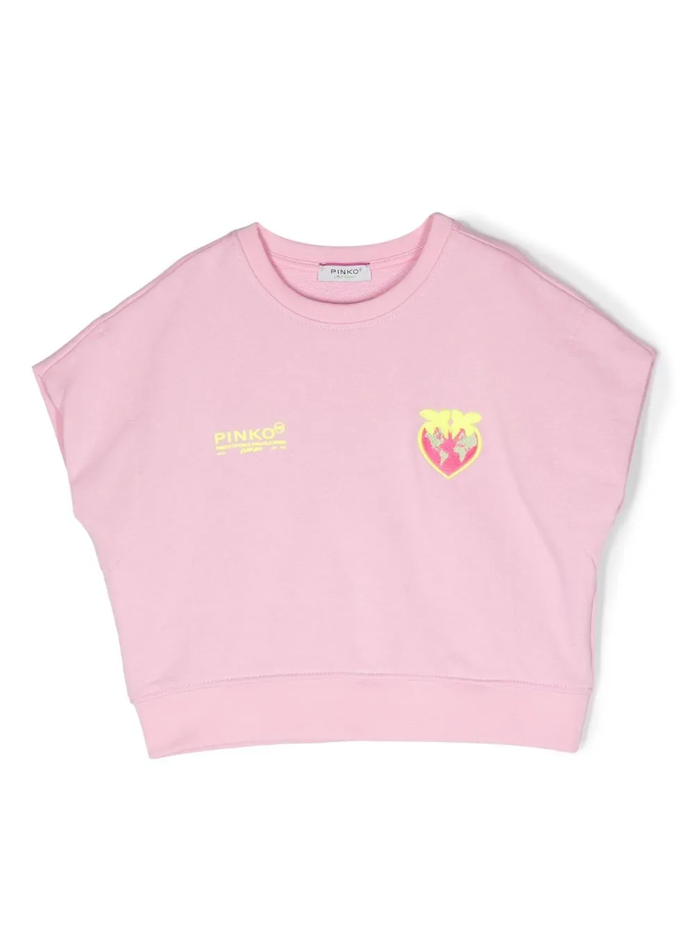 

Pinko Kids logo-print sleeveless T-shirt - Rosado