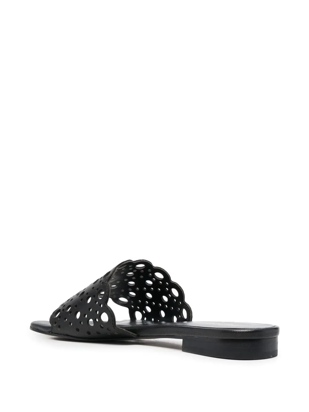 Twinset Slip-on Flat Sandals In Black