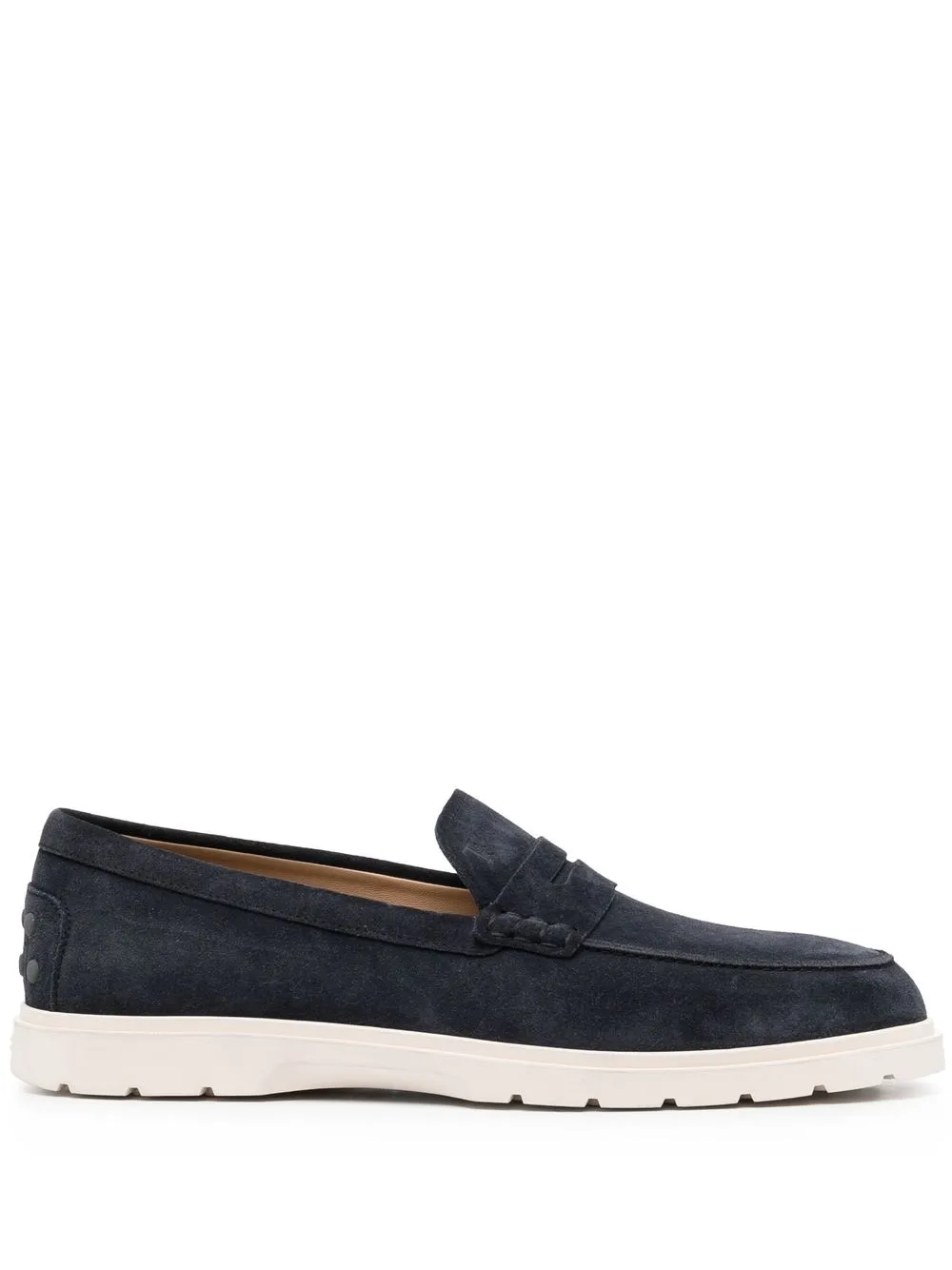 

Tod's suede penny loafers - Blue