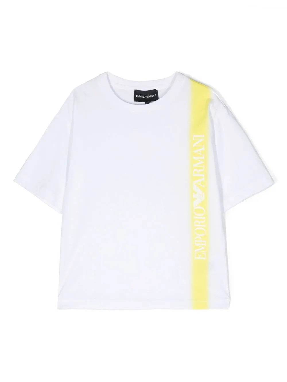 Image 1 of Emporio Armani Kids logo side-striped T-shirt