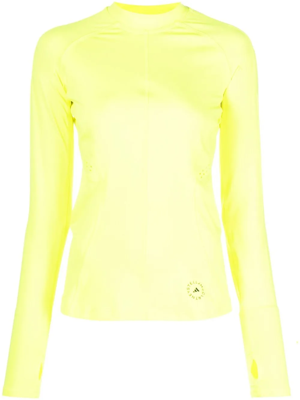 

adidas by Stella McCartney top de tejido técnico - Amarillo