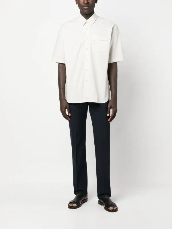 Lardini Flap Pocket Short Sleeve Shirt - Farfetch