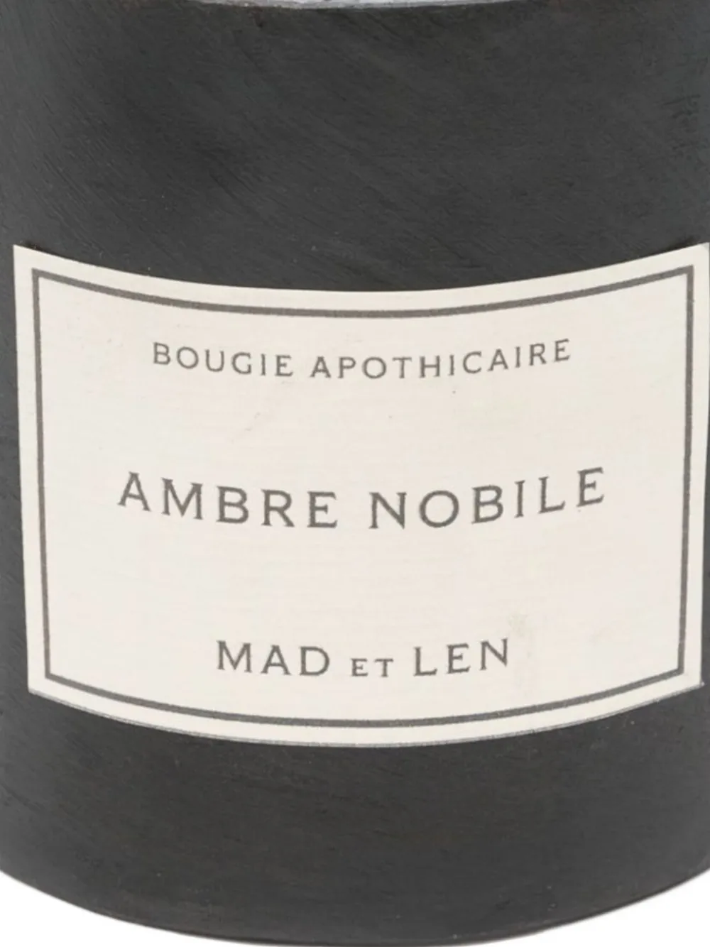 MAD et LEN Ambre Nobile kaars (300 g) - Zwart