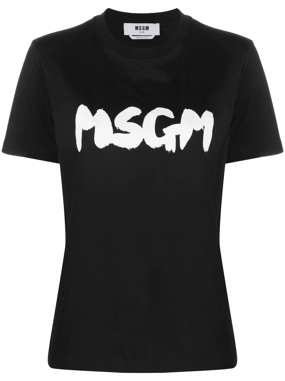 

MSGM graffiti logo-print T-shirt - Black