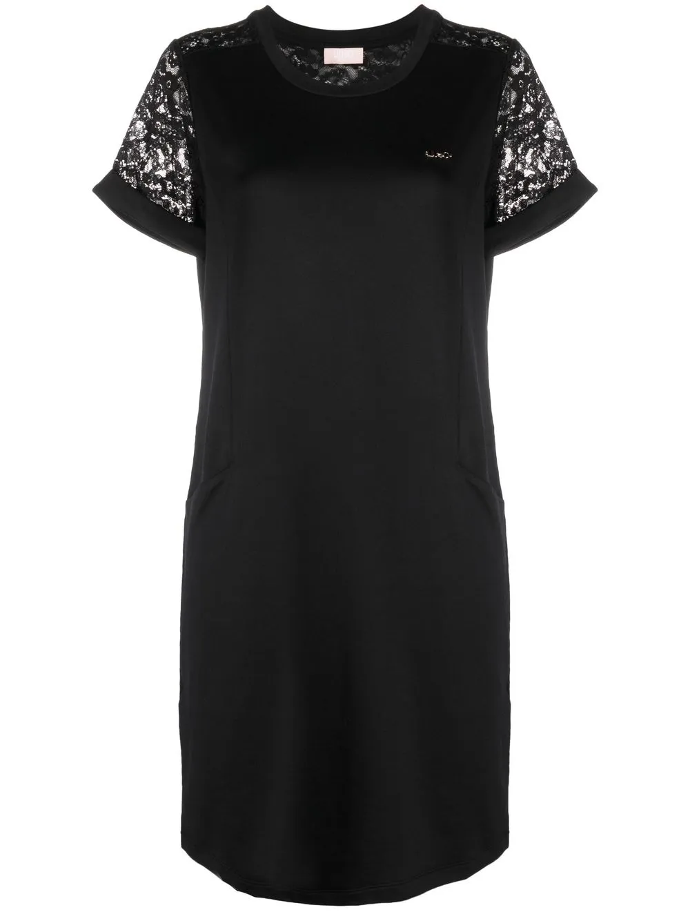 

LIU JO lace-panelling mini dress - Black