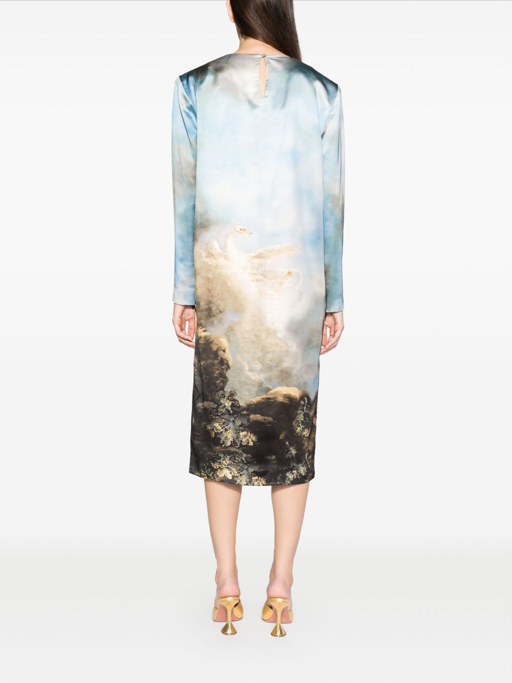 Kenzo graphic-print mid-length dress Women