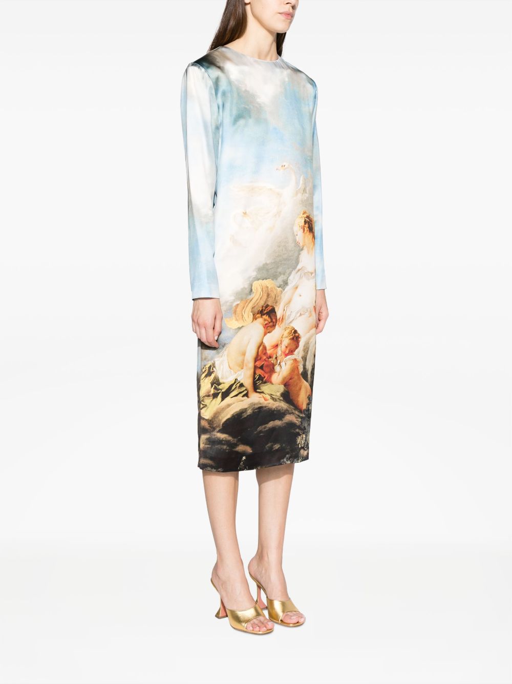 Kenzo graphic-print mid-length dress Women