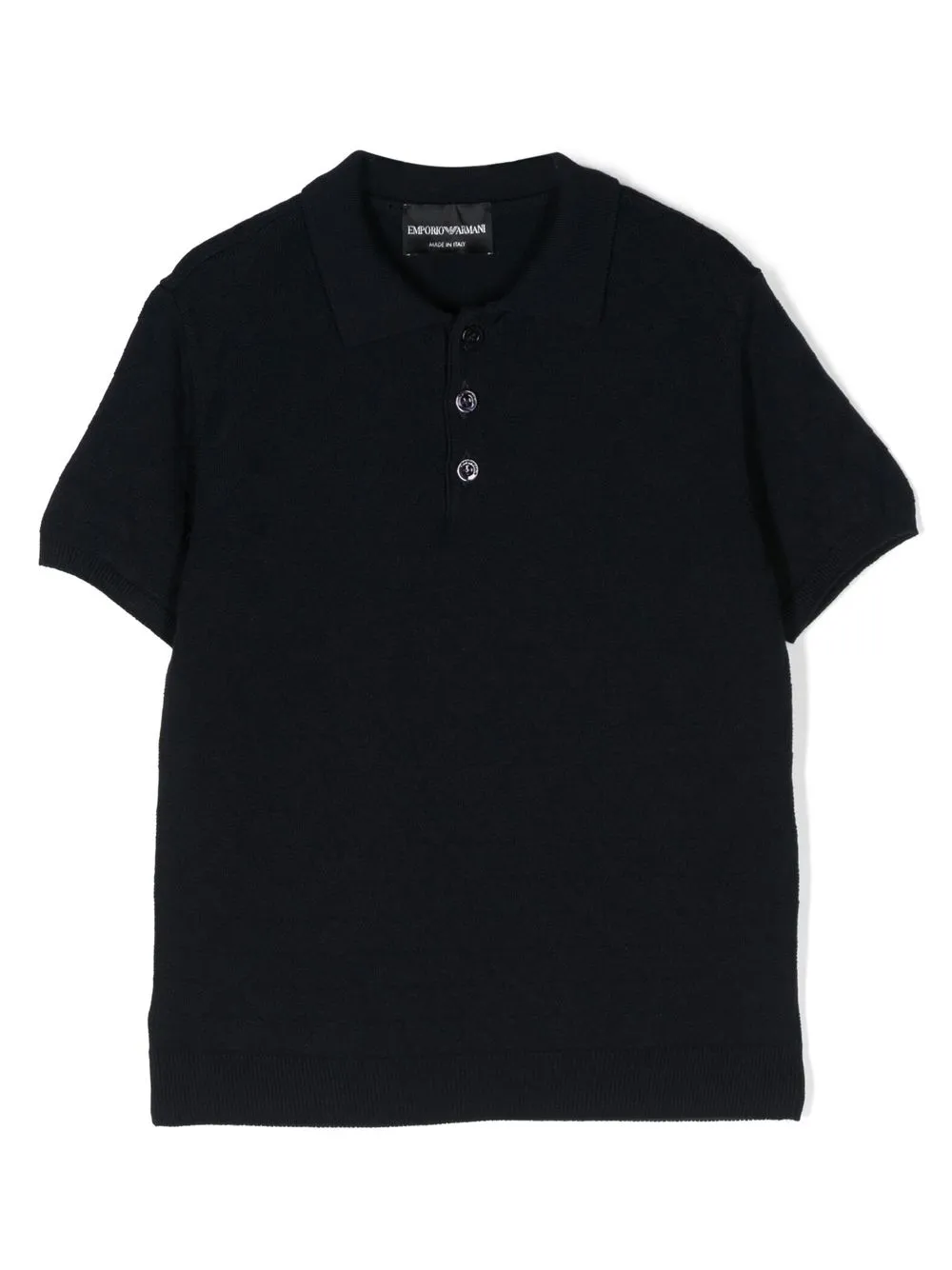 

Emporio Armani Kids playera tipo polo con botones - Azul