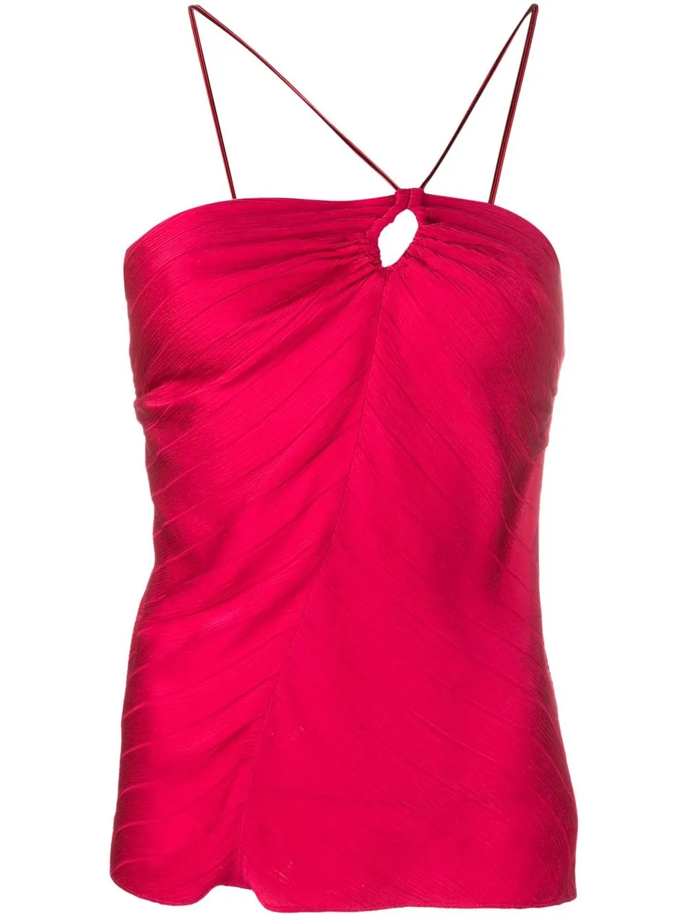 Forte Forte cutout Sleeveless Plissé Top Farfetch