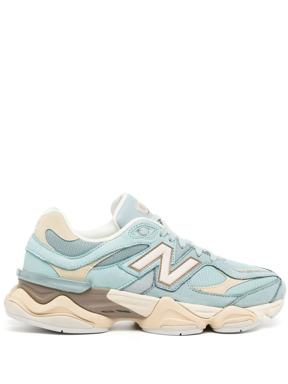 

New Balance platform-sole lace-up trainers - Blue