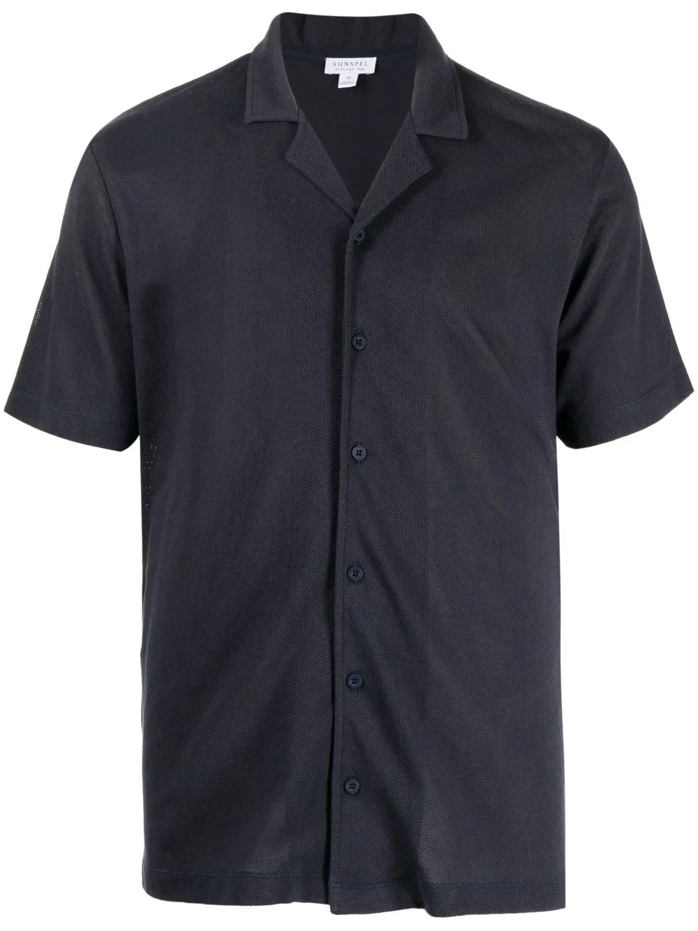 

Sunspel short-sleeved piqué shirt - Blue