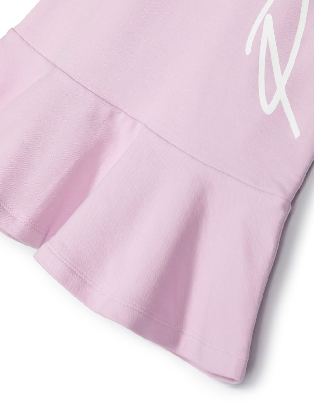 Shop Philipp Plein Junior Logo-print Short-sleeved Dress In Pink