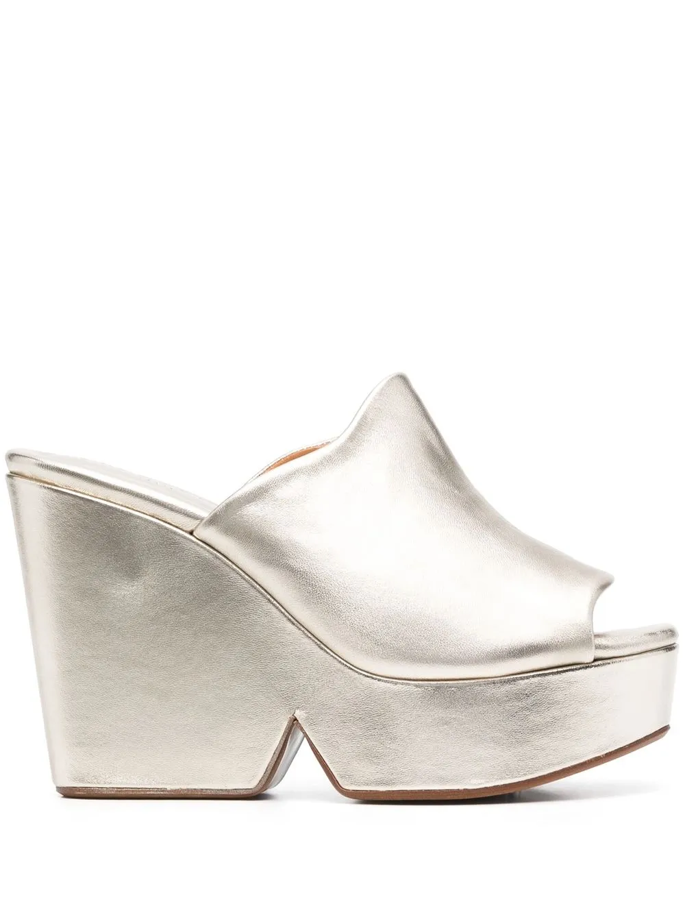 

Clergerie Dolcy metallic-leather mules - Gold