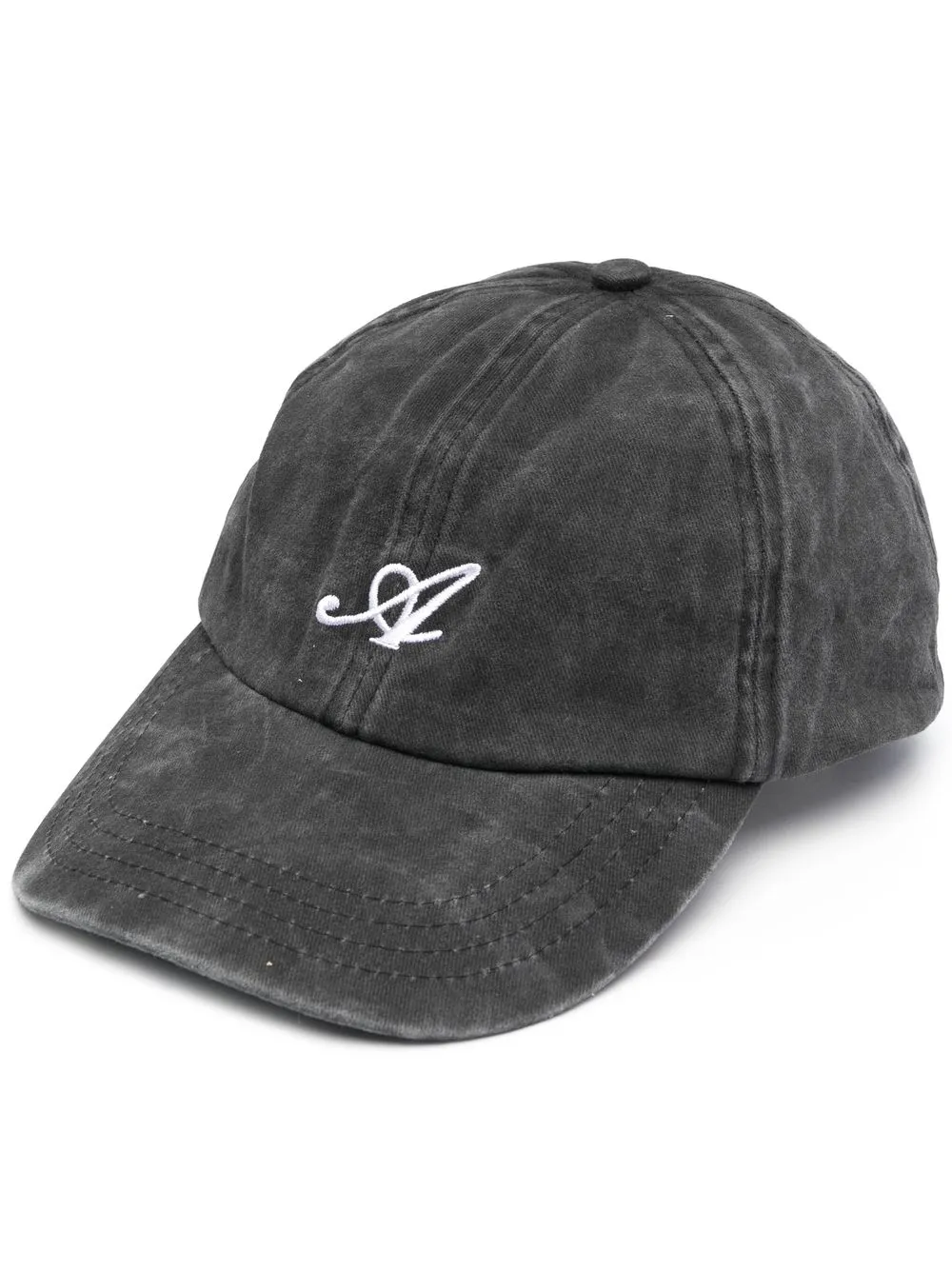 

Axel Arigato logo-embroidered denim cap - Black