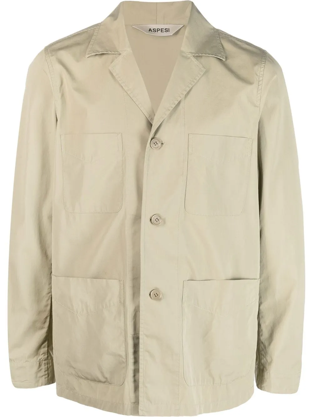 

ASPESI button-up cotton jacket - Neutrals