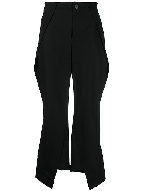 Issey Miyake Pedestal cropped cotton trousers