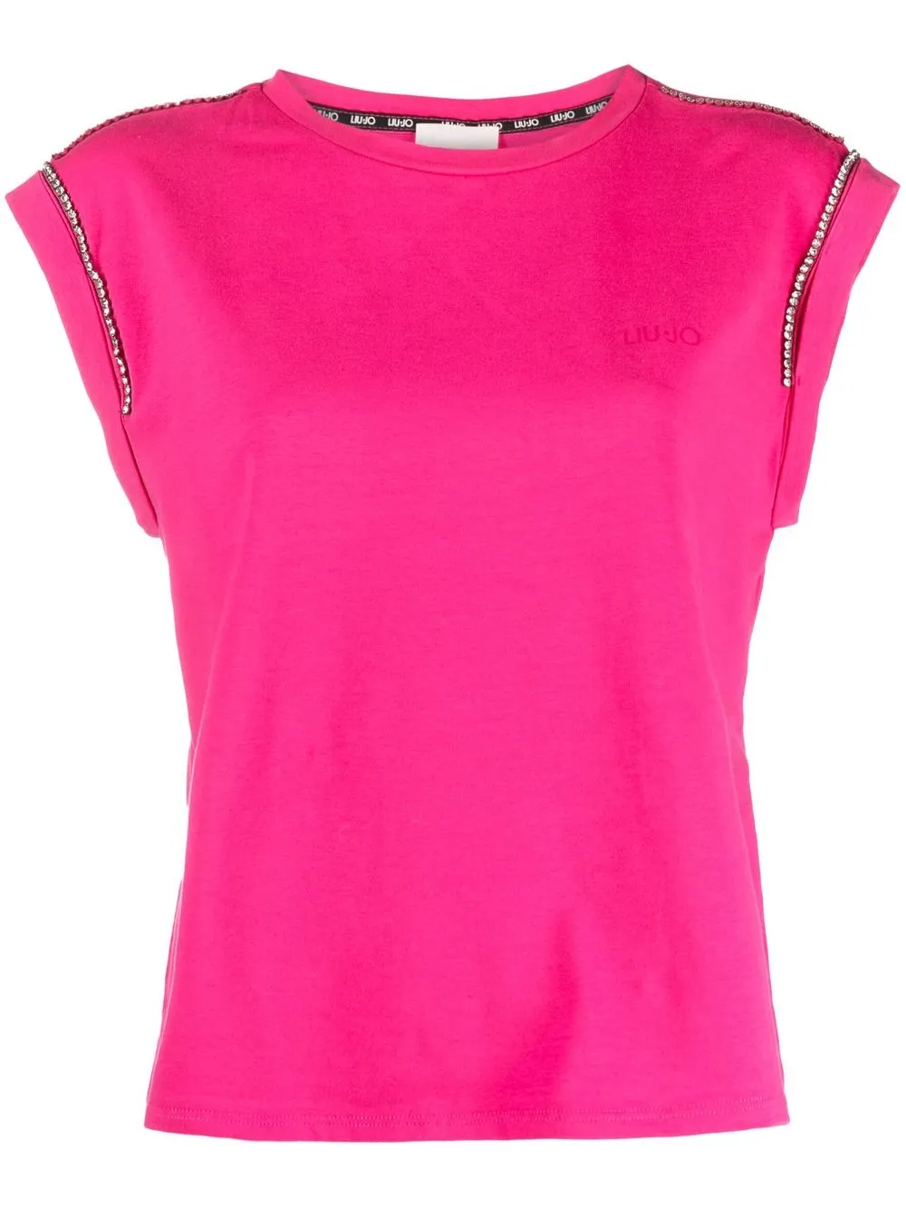 

LIU JO rhinestone-embellished tank top - Rosado