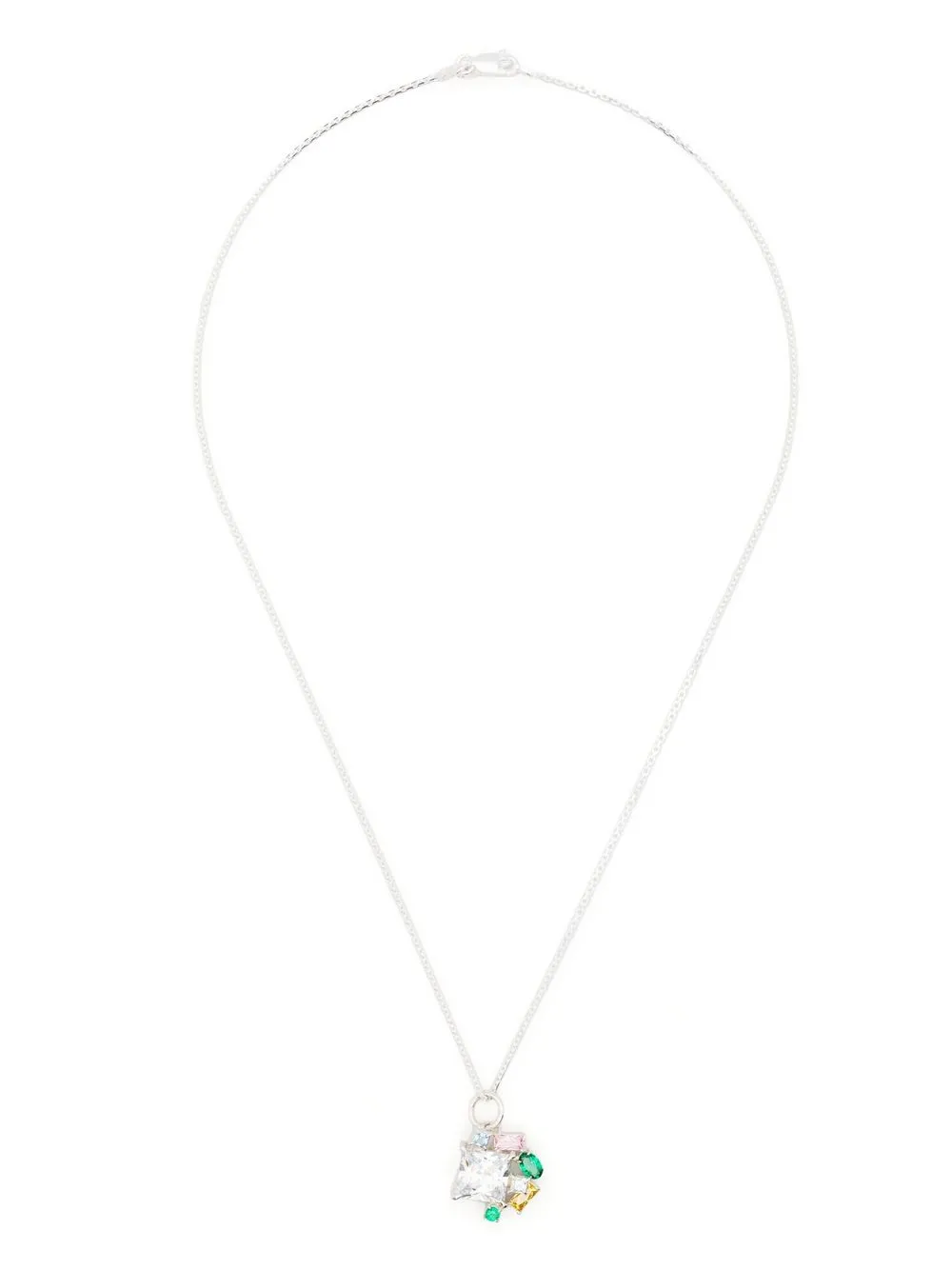  Hatton Labs Collar Con Gemas - Plateado 