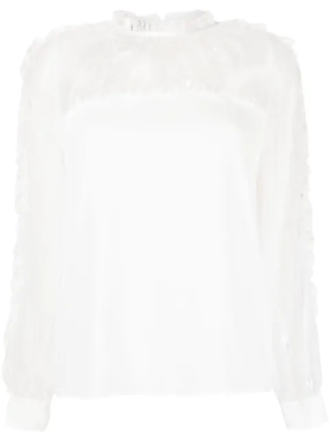 PINKO シャンティリーレース ブラウス