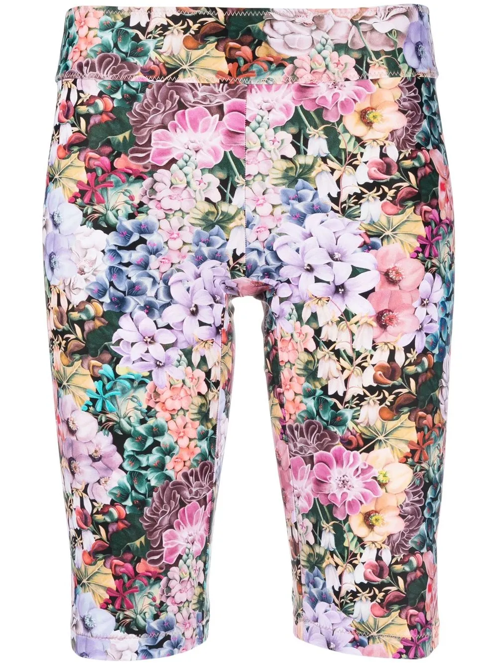 APC FLORAL-PRINT KNEE-LENGTH SHORTS