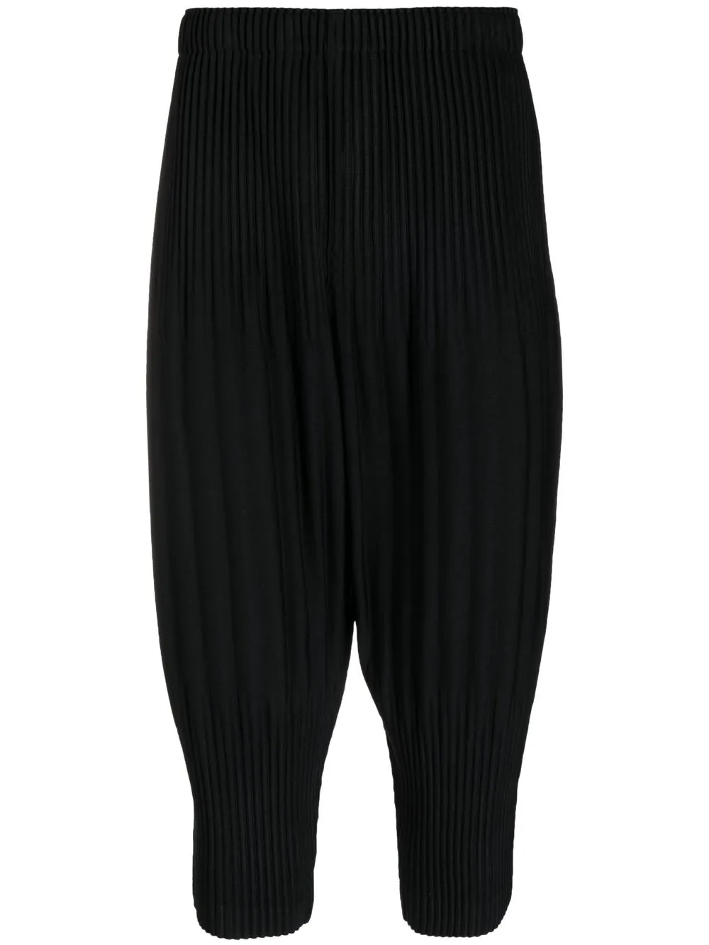 

Issey Miyake Men cropped tapered leg trousers - Black