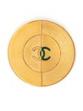 CHANEL Pre-Owned CC round brooch - Gold