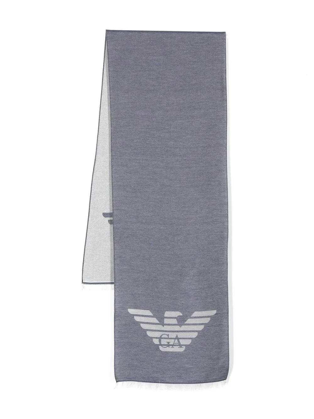 

Emporio Armani Kids logo-embroidered scarf - Blue