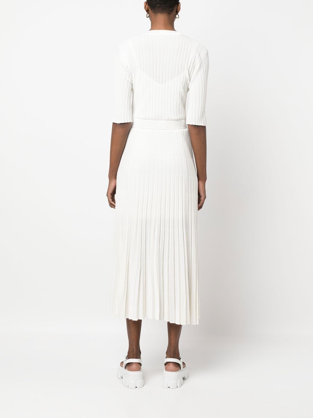 P.A.R.O.S.H. Ribbed empire-line Dress - Farfetch