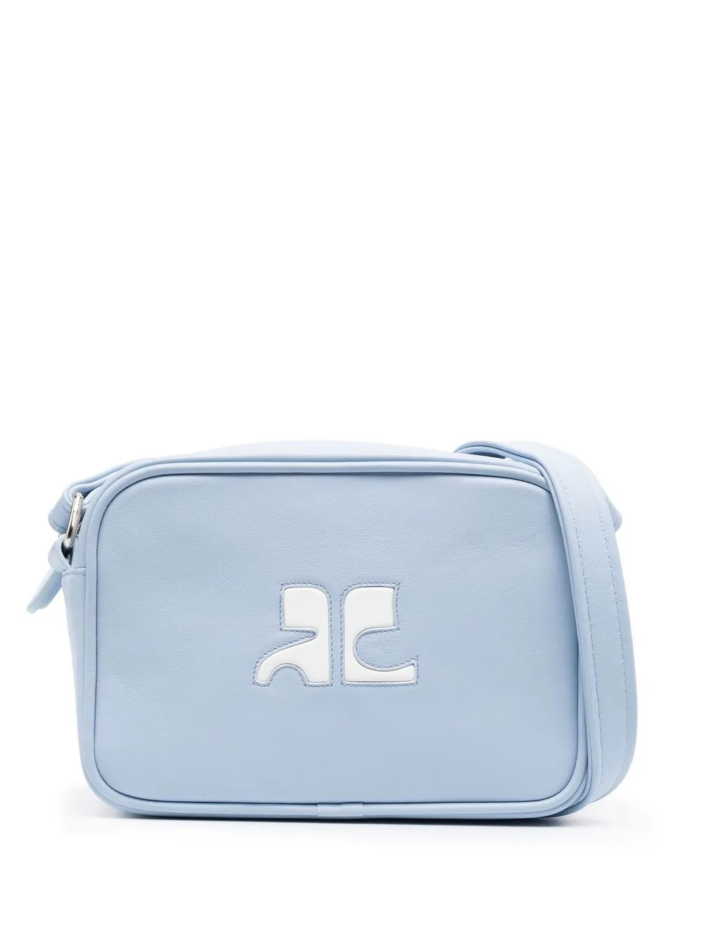 Courrèges Borsa a tracolla con applicazione - Nero