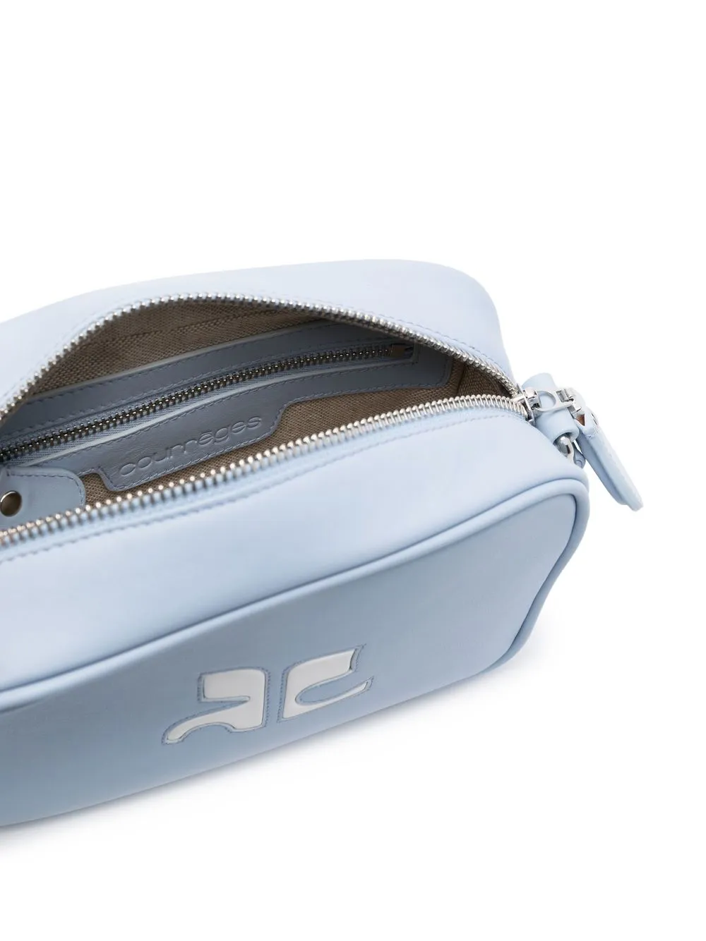 Courrèges Crossbodytas met logopatch Zwart