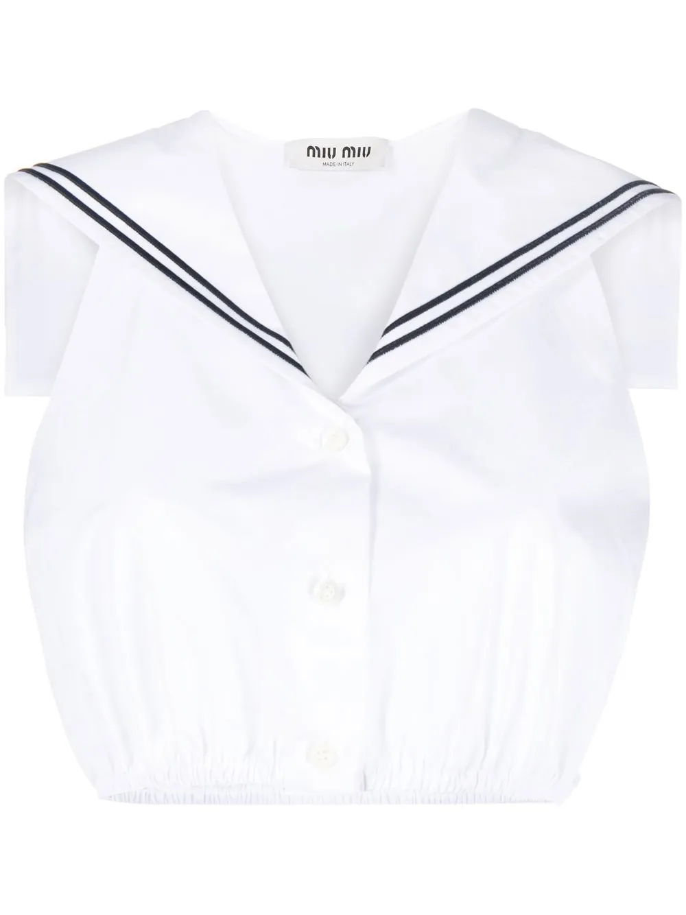 Miu Miu sailorcollar Cropped Top Farfetch