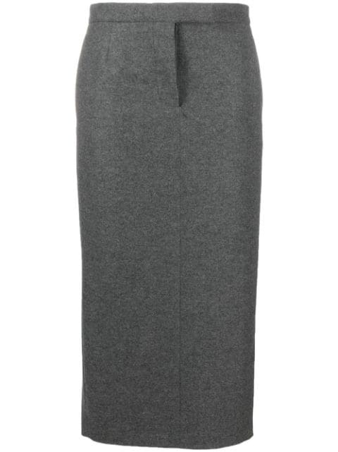 Thom Browne шерстяная юбка-карандаш
