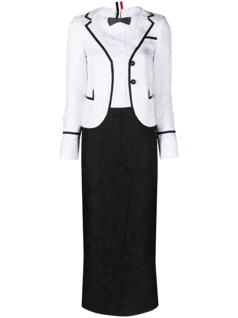 Thom Browne vestido trompe l'oeil