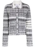 Thom Browne check-print 4-Bar jacket - Grey
